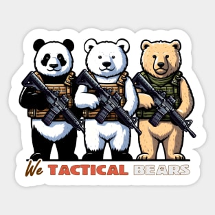 We Tactical Bears Sticker